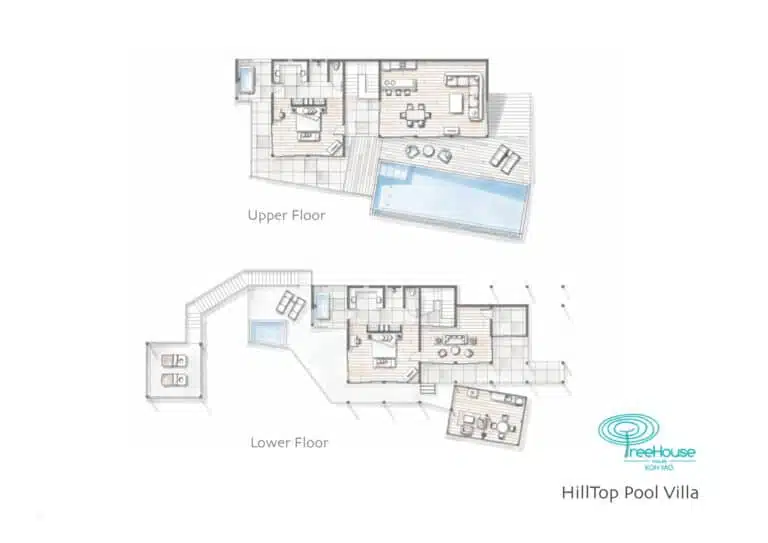 Floor Plan Hilltop Pool Villa